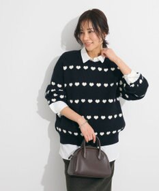 Green Parks ・ｓｗｉｎｇ　ｂｙ　ハートクルーネックニット