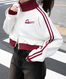 WEGO ロゴプリントトラックジャケット