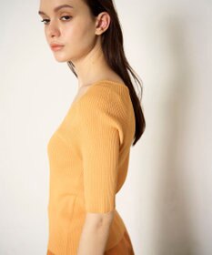 GRACE CONTINENTAL ハーフスリーブニットトップ