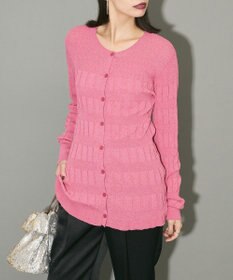 Green Parks プリーツニットカーディガン