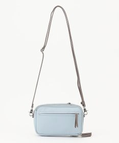 Y'SACCS ナイロン×リサイクルレザー　コンビマルチポシェット