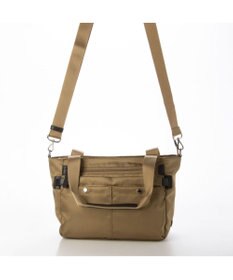 LA BAGAGERIE フロントポケット　スクエアナイロントート