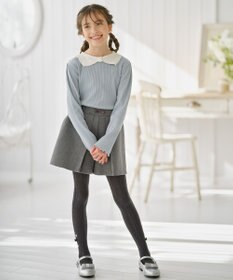 組曲 KIDS 【18-21㎝】かんたんストラップ バレエシューズ