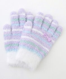 ANY KIDS マルチボーダー マシュマロ 手袋
