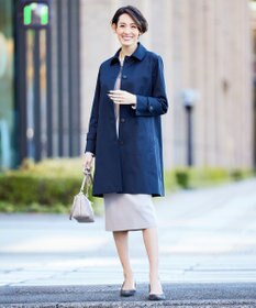 J.PRESS LADIES 【洗える】 レーヨンストレッチフルニードル ニット