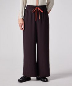 Paul Smith バックサテン ジョーゼット ワイドパンツ