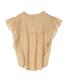 earth music&ecology コットンボイルフリルブラウス