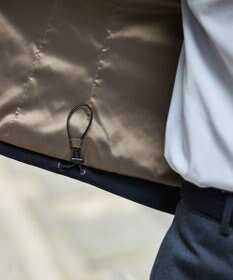 GOTAIRIKU 仕事で着られる【シワになりにくい/洗える/ストレッチ/吸水速乾】バブルテック フーデッドブルゾン