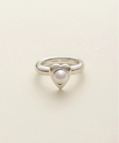 yoaa シルバー925 ハートピンクアコヤパールリング