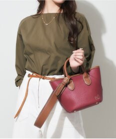 LA BAGAGERIE 【maison vert】 【シュリンク合皮・軽量】変形2WAYミニバッグ