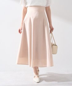 earth music&ecology シアーバックレースアップフレアスカート