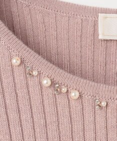 ANY SIS 【洗える】プチジュエル ニット