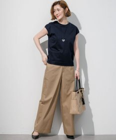 23区 シルキータッチ フレンチスリーブ Tシャツ