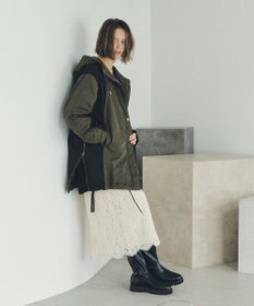 YECCA VECCA パディングフーディーコート