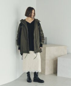 YECCA VECCA パディングフーディーコート