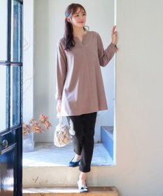 Tiaclasse L 【洗える】スエード調チュニック