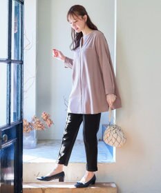 Tiaclasse L 【洗える】スエード調チュニック