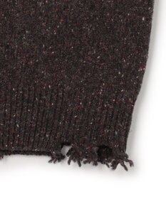 J.PRESS MEN 【J.PRESS ORIGINALS】RWS Wool Alpaca Nylon Nep Crew Neck Damage Knit