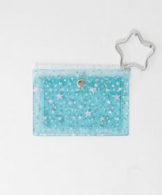 WEGO ラメスタークリアカードポーチ