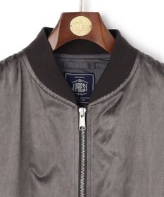 J.PRESS MEN 【J.PRESS ORIGINALS】Bleach Viscose Cotton Satin Flight Jacket / Japan Made