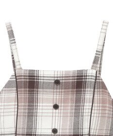 earth music&ecology コットンツイルチェックビスチェ