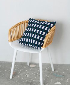 TRICOTE チェック柄ピクセルクッションカバー