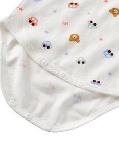 MIKI HOUSE HOT BISCUITS 【70-80cm】 半袖ボディシャツ(かぶり仕様)