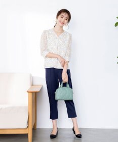 Tiaclasse 【洗える】スリットテーパードパンツ