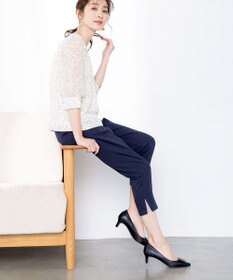 Tiaclasse 【洗える】スリットテーパードパンツ