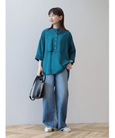 AMERICAN HOLIC 接触冷感バンドカラーチュニック