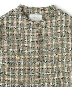 BEIGE， BERYL / ファンシーツイードノーカラージャケット