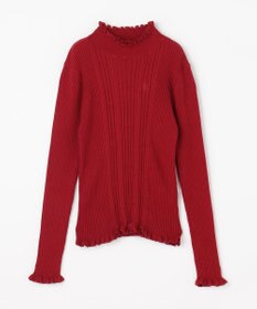 組曲 KIDS 【150-160㎝】フラワードット リブニット