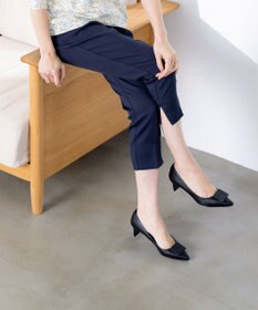 Tiaclasse 【洗える】スリットテーパードパンツ