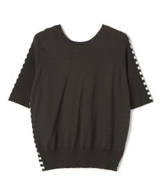 BEIGE， JULIE / コットンシルク 2WAY半袖ニット