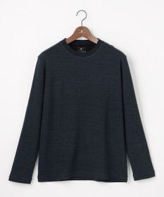 JOSEPH ABBOUD 【サスティナブル/MADE IN JAPAN/ストレッチ】ラフィーコットンワッフル クルーネックＴシャツ