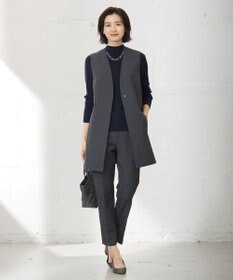 J.PRESS LADIES L 【WEB限定カラーあり・洗える】T/Rアルガンシルク テーパード パンツ