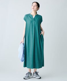 ANY L ヨーロピアンリネンフレアワンピース