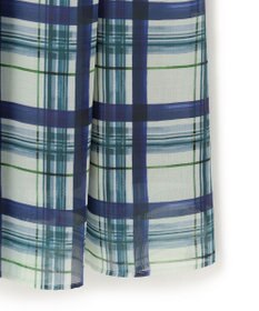 23区 L 【WEB&一部店舗限定/洗える】手書き風チェックプリント ギャザー スカート