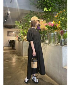 Green Parks ボリューム袖ロングワンピース