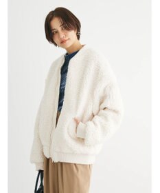 Green Parks ・Ｄｏｕｂｌｅ　Ｆｌａｇｓ　　ボアブルゾン