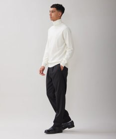 UNFILO MENS ウールライク テーパードパンツ