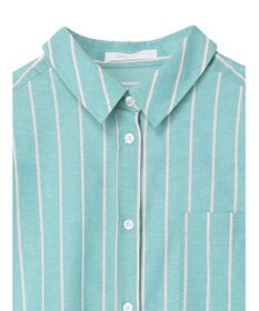 Green Parks 綿麻混オーバーサイズシャツチュニック