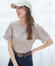 Tiaclasse 【UVケア・接触冷感】“あまラク” ハートネックカットソートップス