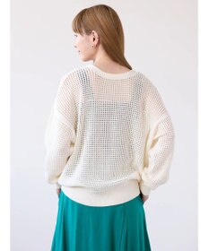 AMERICAN HOLIC ２ＷＡＹメッシュ編みニットカーディガン