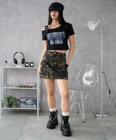 WEGO ベルトワンショルグラフィックちびT