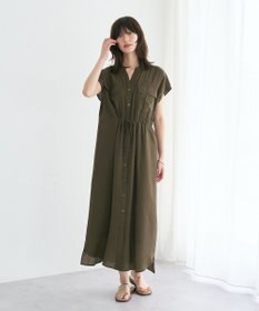 YECCA VECCA ミリタリースキッパーシャツワンピース