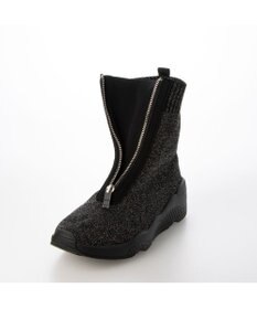 MODE ET JACOMO <carino>フロントジップニットブーツ