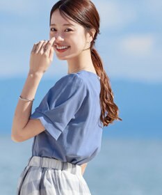 Tiaclasse 【UVケア・接触冷感】“あまラク” ハートネックカットソートップス