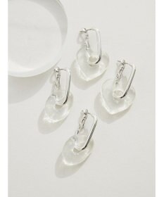 Green Parks ・ＨＡＬＦ　ＴＩＭＥ　ラフデザインクリア２ＷＡＹピアス