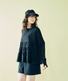 San-ai Resort（三愛水着楽園） 【WEB限定】5点セット キャップ付きUVカットタンキニ+ティアードラッシュセット水着【BeachQueen(ビーチクイーン）】